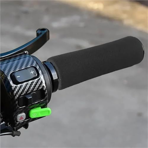 Motorcycle Handlebar Grips Motorcycle Handlebar Cover Slip-on Anti Vibration Comfort Grip Sleeve Foam Anti-Slip Moto Handle Levers Grips - color: 2 pcs