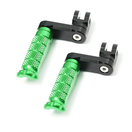 MCMOTOPARTS R-FIGHT Front Rider Footpeg Footpegs Foot Pegs Footrests Red Compatible with ER-6F 2006-2008 06 07 08 - color: Red, size: Standard (No Extension)