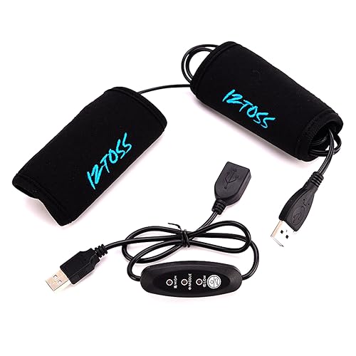 Universal USB Electric Heated Handlebar Wraps Covers Grips with Temperature Control for Motorcycle E Bikes Mountain Bike