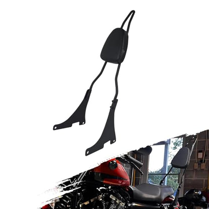 Motorcycle Detachable Rear Sissy Bar Backrest with PU Leather Passenger Cushion Pad Fit For Harley Sportster XL883 XL1200 48 SuperLow 2004–2022
