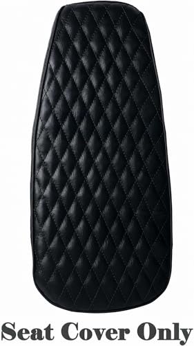 JMCHstore Black Diamond Stitch Retro Upgraded 17'' Seat Cover for Coleman BT200X Mini Bike 196cc, Hisun 200-7 for Viper 200cc Trail Bike Cushion Replacement Parts - color: Black Stitch