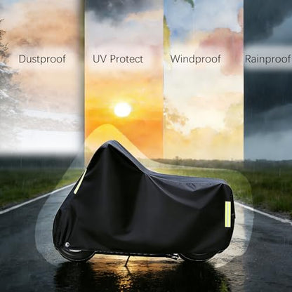 Outdoor Motorcycle Cover for Yamaha Zuma 50 2010-2011,Motorcycles Vehicle Cover,All Season Waterproof Protection - Protect Against Dust, Debris, Rain and Weather - size: for Zuma 50 2010-2011
