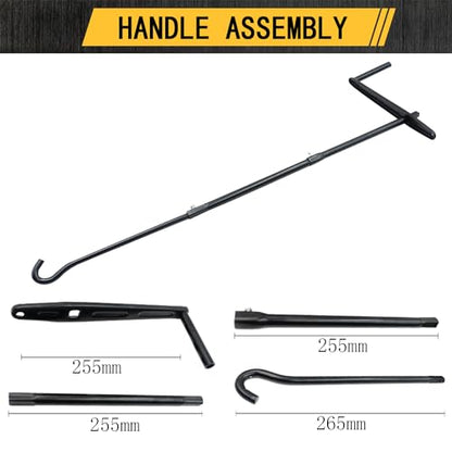 Car Jack 2 Ton (4,000 lb) Capacity Spiral Jack for Pickup Truck, Screw Jacks for Car Lift or Jack Stands, Tire Jack Fit for Ford F150 Truck Chevy Silverado Dodge Ram 1500 (Black) - size: 16 inch