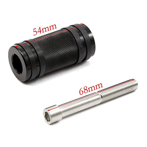 ONETEN Black CNC Motorcycle Gear Shift Lever Foot Pegs Shifter Peg for Harley Davidson Touring Dyna Sportster Softail Street - color: Black