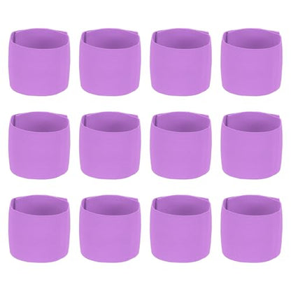 Soccer Captain Armband Elastic Wrist Arm Bands Adjustable Player Team Leader Anti-Slip Badge Sports Accessories - color: Light Purple