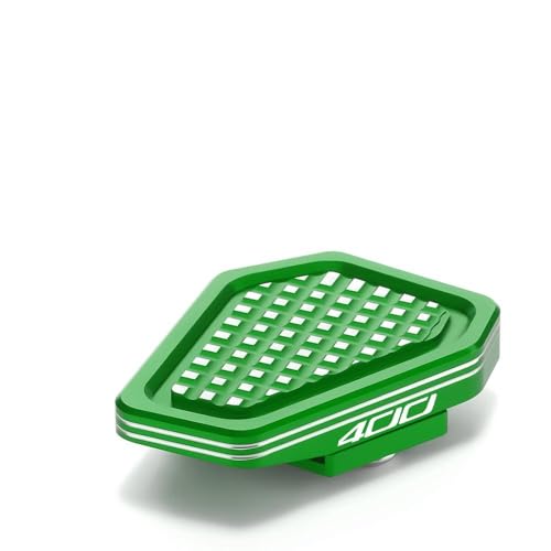 Modeer Motorcycle Widening Foot Brake Pedal Extension Compatible with Ninja 400 (2018-2024) Enlarge Anti-Slip Peg Extender Plate ninja400 Accessories (green) - color: green, size: Ninja 400