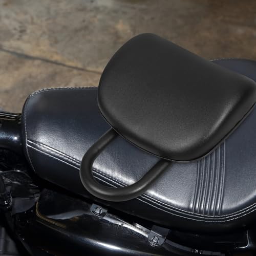 Alipis Back Rest For Motorcycle: Detachable Motorcycle Rear Backrest Pad With Adjustable Sponge Cushion Passenger Seat Backrest For Electric Bikes
