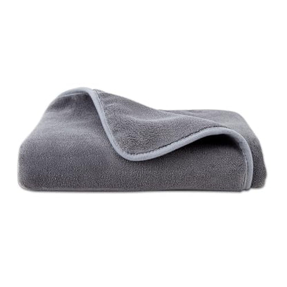 Amazon Basics Super Absorbent Microfiber Car Drying Towel, Streak-Free, Non-Abrasive, 36"L x 25"W, Gray - color: Gray, size: 36"L x 25"W