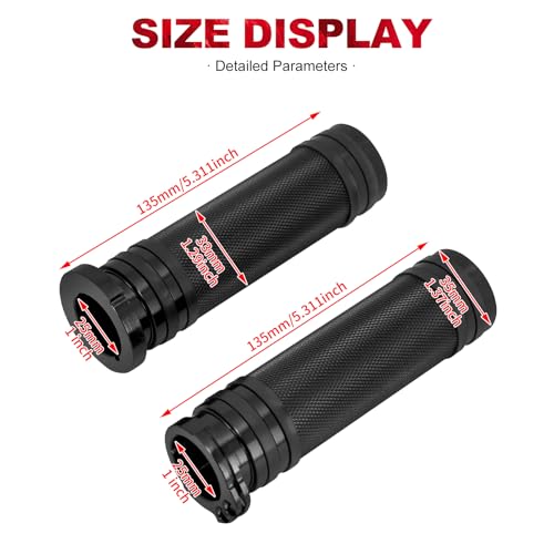 Motorcycle 1" Handlebar Hand Grips Fit for Harley Sportster XL Iron 883 1200 Dyna Softail Touring Road King Street Electra Glide V-Rod VRSC