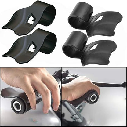 ABS Motorcycle Biker Black Cruise Assist Grips Handlebar Oil Control Rocker Rest Accelerator Assistant,4PCS
