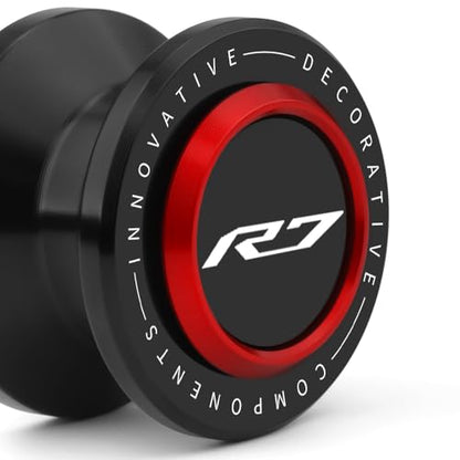 M6 Motorcycle Swingarm Spools Slider Compatible With YAMAHA YZF R7 2021 2022 2023 2024 2025 2026 | Swing Arm Stand Bobbins Screws YZF-R7 YZFR7 Accessories (black-3) - color: black-3