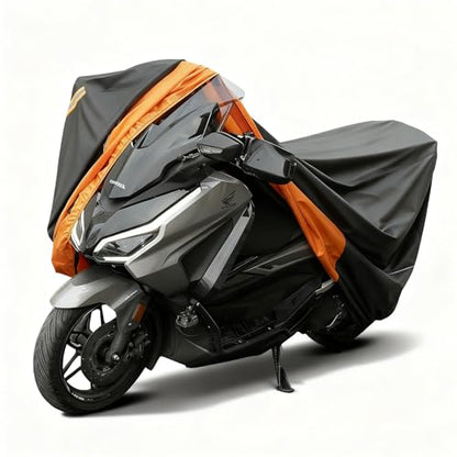 Favoto Motorcycle Cover for Harley Davidson Heavy Duty 420D Oxford | Touring Motorcycle Cover Waterproof Outdoor for Street Glide, Road Glide, Road King, Low Rider ST, Fat Boy Fits up to 96.5" - size: 96.5" - XXL