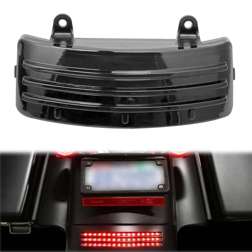Motorcycle Fender Tip Light Tri-Bar LED Rear Taillights Trim For Harley Touring Street Glide Road King FLHX FLTRX 2014-2020