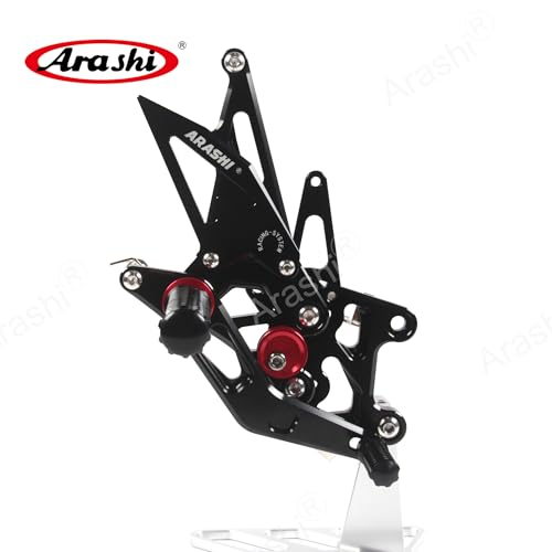 Arashi Version 2.0 Adjustable Rearsets for Honda CBR600RR 2017-2023 ABS include, Black - color: Black, size: CBR600RR 2017-2023 ABS include