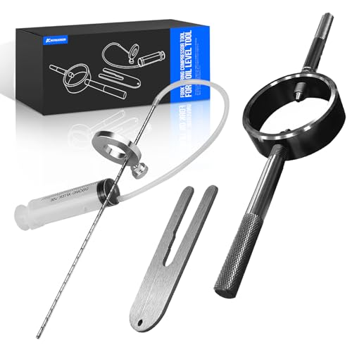 Universal Motorcycle Fork Spring Compressor Tool, Fork Oil Level Tool for Most Upside Down Streetbike Motorcycle Forks - size: SET TYPE B