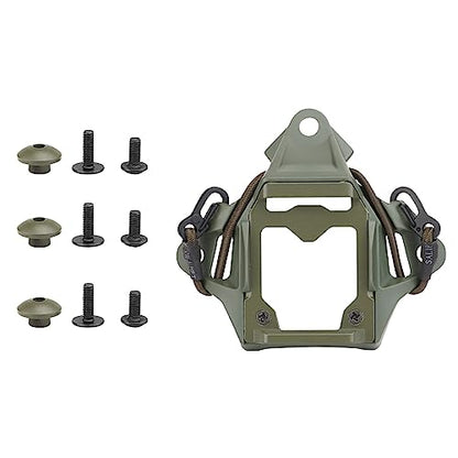 Tactical Helmet NVG Mount Shroud Steel Sports Camera Bracket Base for Fast Helmet - color: Green