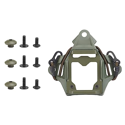 Tactical Helmet NVG Mount Shroud Steel Sports Camera Bracket Base for Fast Helmet - color: Green