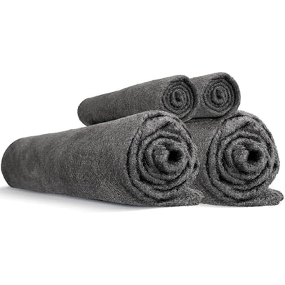 XANGNIER 4 Pack Car Drying Towel,Extra Large Microfiber Towels for Cars,Super Absorbent Micro Fiber Auto Drying Towel,Scratch Free,Reusable Wash Towels for Auto Detailing Flash,Car Cleaning Supplies - color: Dark Grey