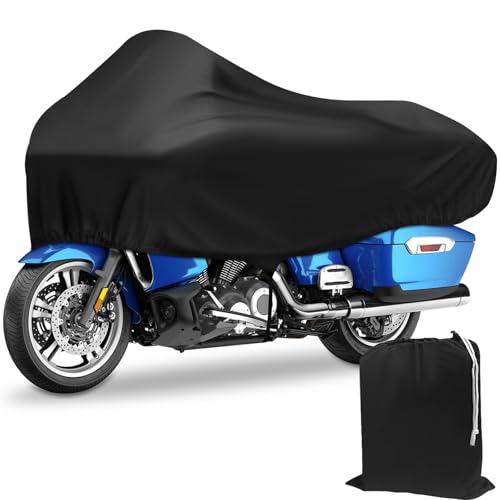 Motorcycle Half Cover Waterproof Windproof Outdoor Dustproof for Touring Models Road King Street Glide Road Glide and More. Black - size: Half Cover