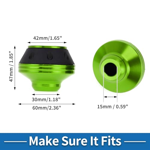 Motorcycle Front Fork Frame Sliders Falling Protection Wheel Crash Protector Scooter Moped Aluminum Alloy Green 2 Pcs - color: Green