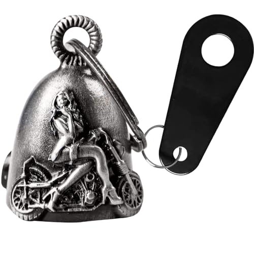 Dream Apparel Motorcycle Bell Guardian Angel Drive Away Gremlin, Biker Bell for Men Women Rider Riding, Good Luck Gift - style: Sexy Female and Motorcycle