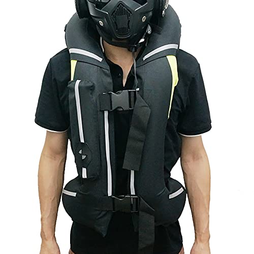 Unisex AirBag Vest, Equestrian Light Weight Airbag Vest Motorcycle Riding, Black, X-Large - color: Black, size: X-Large