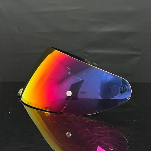 i10 Helmet Shield for i70/i10/HJ-31 Helmets, UV Protection Windproof Moto Helmet Visor Shield Helmet Accessories (Revo Rose Red) - color: Revo Rose Red