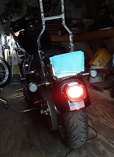 Eagle Lights 8900TL5-S-ST Smoked Flashing Strobe LED Tail Brake Light Kit Compatbile With Harley Davidson Low Rider ST - color: Smoked Strobing