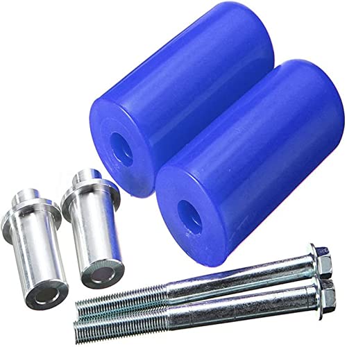Frame slider,10mm universal Large motorcycle frame slider crash protection For Yamaha Suzuki Honda(2ps) (Blue) - color: Blue