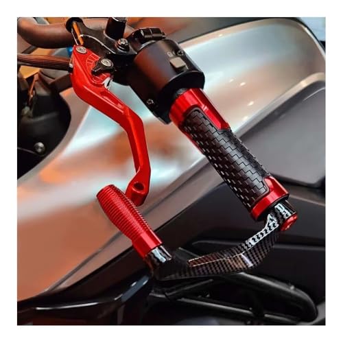 Brake Lever Guards Motorcycle Handlebar Grips Guard Brake Clutch Levers Protector for CBR600RR CBR 600RR 600 RR 2003-2006 2007 2008 2009 - color: Handle Red