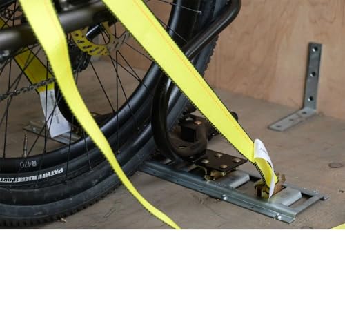 Mytee Products 7" Motorcycle Wheel Chock Steel for E-Track/X-Track System - Black (2 Pack) - size: 2 - Pack