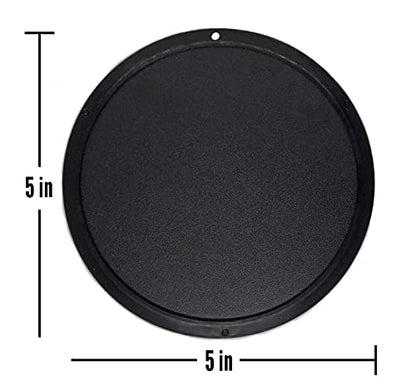 Motorcycle Kickstand Pad. Universal Fit. (Large) (Black) - color: Black