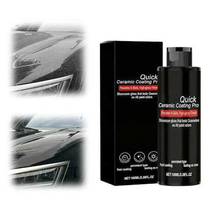 Quick Ceramic Coating Pro, 10.58 fl oz Car Quick Coat Spray, 3‑in‑1 Waterless Wash Scratch Repair & Gloss Restorer for Auto Detailing (1pc) - color: 1pc