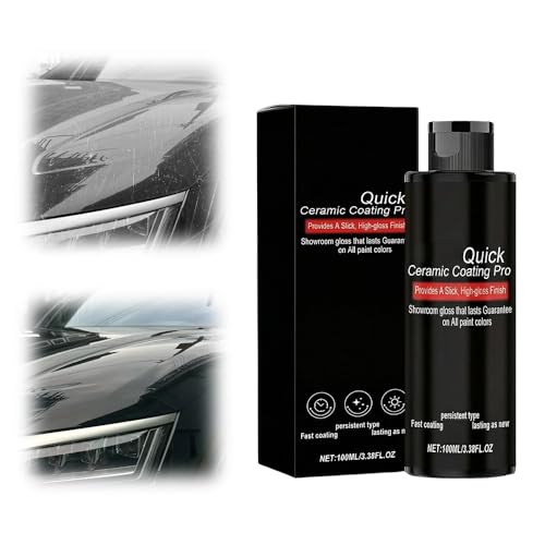 Quick Ceramic Coating Pro, 10.58 fl oz Car Quick Coat Spray, 3‑in‑1 Waterless Wash Scratch Repair & Gloss Restorer for Auto Detailing (1pc) - color: 1pc