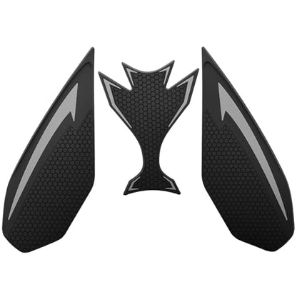 Motorcycle Ninja650 Z650 Fuel Tank Traction Pad Side Gas Knee Grip Protective Sticker Protector (for Kawasaki Vehicle) Years 2018 to 2025 (Gray) - color: Gray