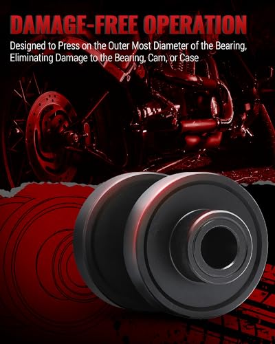 Reywoo Motorcycle Wheel Bearing Puller Tool Kit Compatible with Most Harley Davison Motorcycles from 2000, Wheel Bearing Removal and Installation Tool for 3/4" 1" 25mm Bearings - style: For Harley Davidson