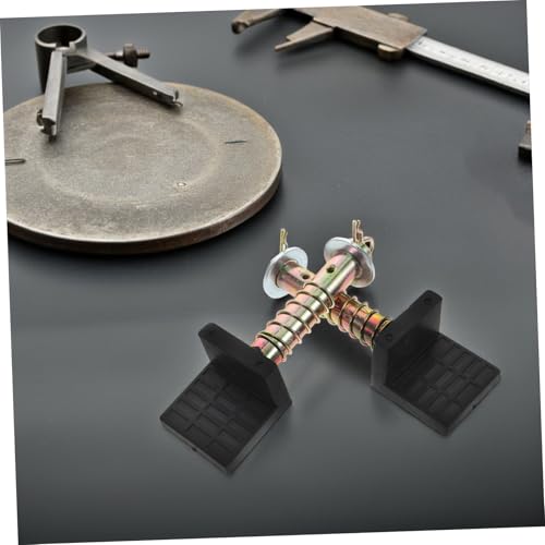 2Pcs Motorcycle Spool Lift Stand Attachment Heavy Duty Shaped Support for Rear Wheel Durable Metal Construction Easy Setup Compatible with Various Heavy Motorcycles