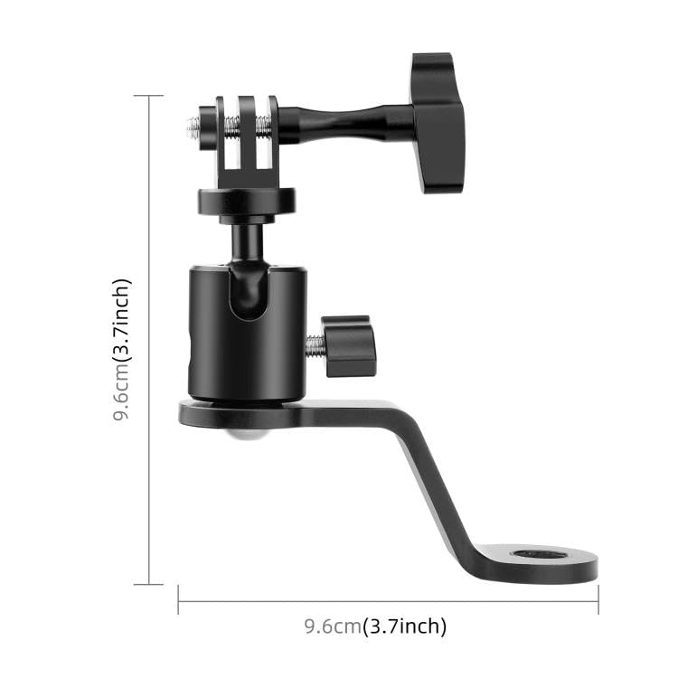Aluminum Motorcycle Mirror Mount 360 Degree Rotation for GoPro Hero, DJI Osmo, Insta360, AKASO Action Cameras, Motorcycle Camera Mount