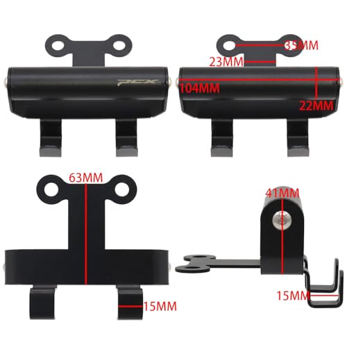 for PCX160 PCX 160 2025 2026 Motorcycle Helmet Hook Holder Foldable Handlebar Hooks Helmet Hanger Navigation Stand (B with Logo)