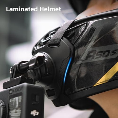 Quick Release Motorcycle Helmet Chin Strap Mount for Go Pro, Magnetic Dirt Bike Helmet Mount Compatible with DJI Osmo Action 6/5pro/4/3,GoPro Hero 13,12,11,10, 9, 8, AKASO, SJCAM and More