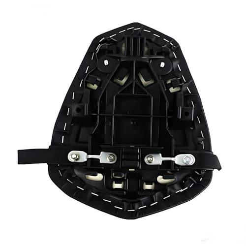 Rear Passenger Pillion Seat Cushion Compatible with Yamaha YZF R1 2009-2014 - Black Leather Replacement Pad for YZFR1 Sportbike - High-Density Foam Saddle for Enhanced Passenger Comfort - size: Yamaha R1 09-14