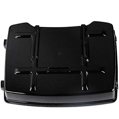 TCMT Black Latch 5.5" Razor Motorcycle Trunk Base Plate Fit For Harley Touring 1997-2013 Road King Road Glide Street Glide Electra Glide Pack - color: BLack Lacthes Trunk+Base Plate