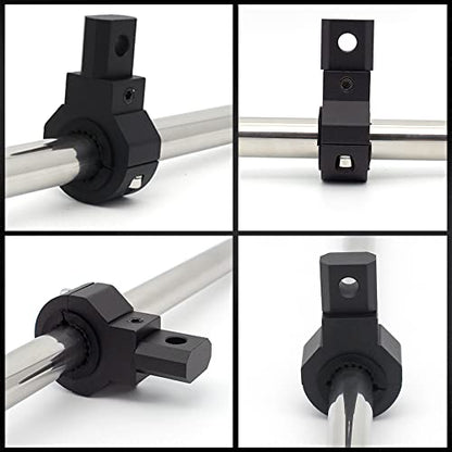 LED Mini Lights Bar Mounting Bracket Clamp Kits 360 Degree 0.75" 1" 1.25" 2Pcs Vertical Bar Tube Clamp Roof Roll Cage Holder Universal Clamp Bracket fit for Motorcycle Crash Bar Guard ATV UTV