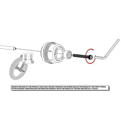 Compatible with 2025 R1300GS Adventure R 1300 GS R1300 GS RT GSA 2026 R1300RT R1300RS R1300R Motorcycle Front Wheel Fork Axle Sliders Crash Protector (Black) - color: Black