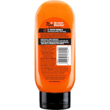 Nu Finish Car Scratch Remover, Scratch Removal for Cars Eliminates Paint Scrapes, Scuffs, Haze and Swirls on Cars, Boats and Motorcycles , 6.5 Oz, White - style: Scratch Remover