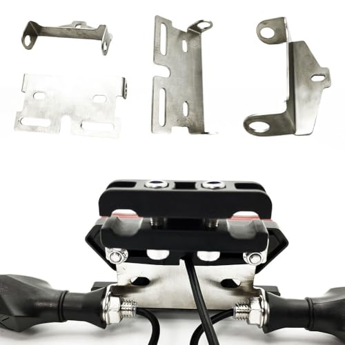 Stainless Steel Ebike Light Mounting Bracket, 304 Stainless Front Headlight And Rear Taillight Holder For Electric Bicycle Fork And Rack, Silver Signal Fixing Support With .5mm Hole(Headlight bracket) - size: Headlight bracket