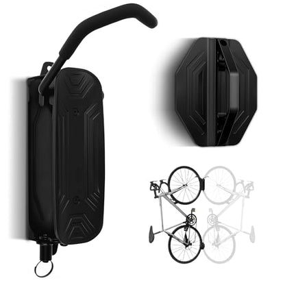 Swivel Bike Wall Mount, Bike Hangers for Garage, Space-Saving Vertical Bike Rack Holds Up to 66lbs, Heavy Duty Bicycle Storage Rack for MTB and Road Bikes, Easy to Install - size: Rotate Single Piece