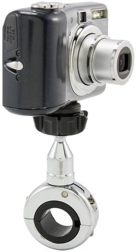 ARKON Mounts Premium Aluminum Motorcycle Handlebar Camera Mount for Sony Action Cam Sony POV Contour+2 ContourROAM2 Action Cameras Chrome