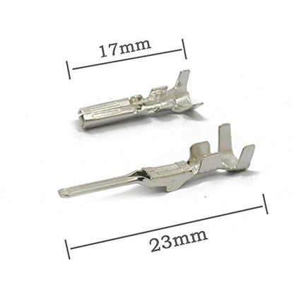 MUYI 10 Kit 1 Pin Way Waterproof Electrical Connector 1.5mm Series Terminals Water Resistend - style: 1pin connector(10 sets)