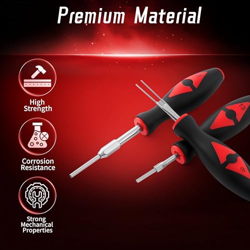 23PCS Universal Terminal Release Kit, Wire Connector Removal Pin Electrical Terminal Removal for Most American Domestic and Imported Vehicles - size: 23PCS
